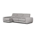 Divano Duke grigio G1312 penisola reversibile e funzione letto