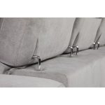 Divano Duke grigio G1312 penisola reversibile e funzione letto