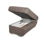 Divano Fiona angolare con penisola destra grigio elephant 95