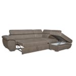 Divano Fiona angolare con penisola destra grigio elephant 95