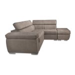 Divano Fiona angolare con penisola destra grigio elephant 95