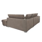 Divano Fiona angolare con penisola destra grigio elephant 95