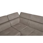 Divano Fiona angolare con penisola destra grigio elephant 95