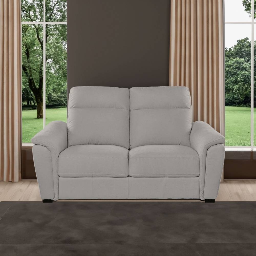 Divano Gonzaga 2 posti fisso con poggiatesta regolabili in 3 posizioni colore luna24 elephant