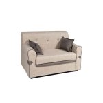 Divano Tokyo 2 posti tessuto cappuccino Viena 3 e Viena 4.