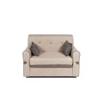 Divano Tokyo 2 posti tessuto cappuccino Viena 3 e Viena 4.