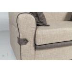 Divano Tokyo 2 posti tessuto cappuccino Viena 3 e Viena 4.