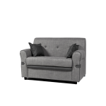 Divano Tokyo 2 posti tessuto grigio Viena 11 e Viena 12.