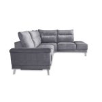 Divano angolare destro New York grigio Orinoco 96 seduta reclinabile