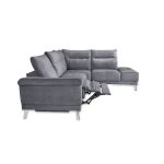 Divano angolare destro New York grigio Orinoco 96 seduta reclinabile