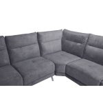 Divano angolare destro New York grigio Orinoco 96 seduta reclinabile