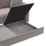 Divano letto Cosy con contenitore in Barrel 19 taupe