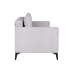 Divano letto Derry 3 posti in tessuto grigio chiaro 07-900