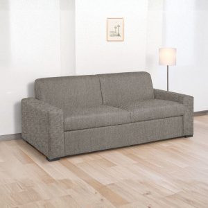 Divano letto Flash 3 posti con rete elettrosaldata colore camel Roma 06