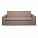 Divano letto Flash 3 posti con rete elettrosaldata in tessuto Queens taupe
