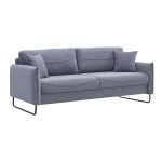 Divano letto Fly in Twist 18 grigio chiaro con piedi neri