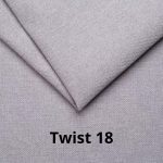 Divano letto Fly in Twist 18 grigio chiaro con piedi neri