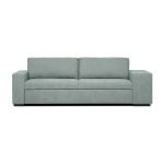 Divano letto Karponga 3 posti con 2 pouff in tessuto G0830 verde