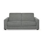 Divano letto Kriog 3 posti con rete elettrosaldata in tessuto Barrel 83 grigio