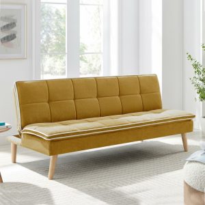Divano letto Lunaria 3 posti colore senape 22AQ11-7