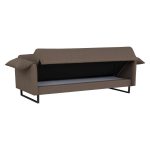 Divano letto Odin 3 posti in tessuto beige 05-370
