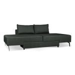 Divano letto angolare Armada in tessuto Mina 19 verde oliva