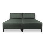 Divano letto angolare Armada in tessuto Mina 19 verde oliva