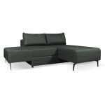 Divano letto angolare Armada in tessuto Mina 19 verde oliva