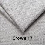 Divano letto con penisola Fermina Lounge con doppio contenitore in Crown 17 grigio chiaro