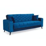 Divano letto contenitore Columbia 3 posti colore blu 82-103