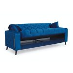 Divano letto contenitore Columbia 3 posti colore blu 82-103