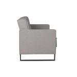 Divano letto contenitore Legen 3 posti in vellutino grigio 07-450