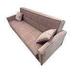 Divano letto contenitore Legen 3 posti in vellutino rosa antico 12-450