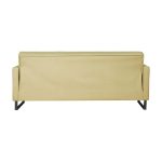 Divano letto contenitore Legen 3 posti in vellutino senape 02-450