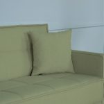 Divano letto contenitore Legen 3 posti in vellutino verde oliva 18-450