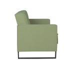 Divano letto contenitore Legen 3 posti in vellutino verde oliva 18-450