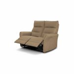 Divano recliner 2 posti Softwave elettrico in tessuto G270 camel