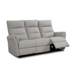 Divano recliner 3 posti Softwave elettrico in tessuto G268 grigio