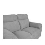Divano recliner Boston 2 posti elettrico in tessuto giulia 9713 grigio