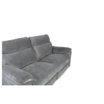 Divano recliner Boston 3 posti elettrico in tessuto giulia 9713 grigio