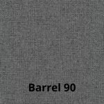 Divano recliner Boston 3 posti manuale in tessuto barrel 90 grigio