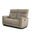 Divano recliner Elysio 2 posti elettrico in tessuto G093 sabbia