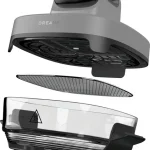 Dreame Friggitrice ad Aria in Vetro Portatile 5 in 1 Capacità 2.5/4.5 Litri Potenza 1500 Watt Temperatura Max 200 °C - Tasti
