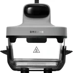 Dreame Friggitrice ad Aria in Vetro Portatile 5 in 1 Capacità 2.5/4.5 Litri Potenza 1500 Watt Temperatura Max 200 °C - Tasti