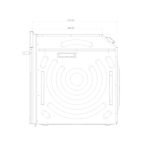 Forno elettrico Samet Tempest da incasso 60 cm. 69 lt vetro satinato temperato nero opaco classe A