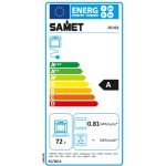 Forno elettrico statico Samet Zeus2 da incasso 6 funzioni nero classe A