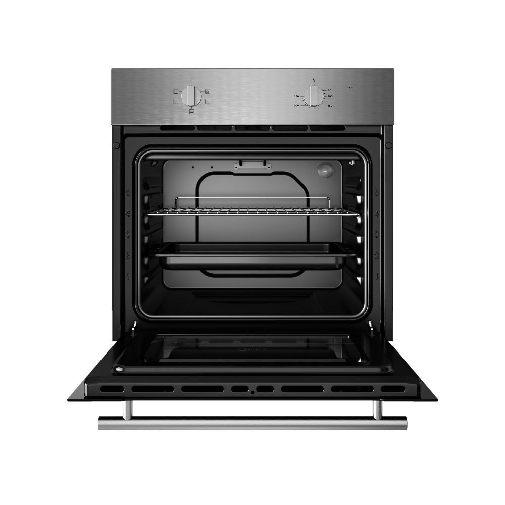 Forno statico Midea MO704STX 70 litri doppia manopola classe A nero inox