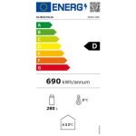 Frigo vetrina bibite ventilata Nora 280 54x56x172.5 H cm. bianco classe D