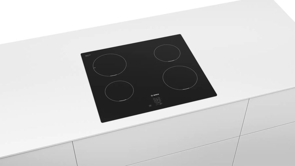 Bosch Serie 2 PUG611AA5E piano cottura Nero Da incasso 60 cm Piano cottura a induzione 4 Fornello(i)