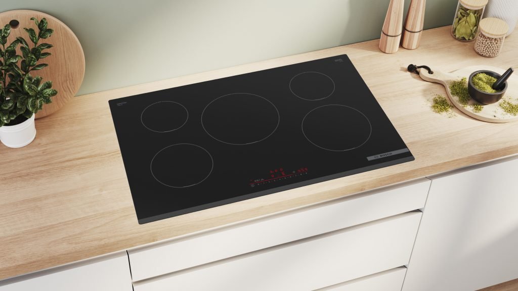Bosch Serie 6 PIV831HB1E Piano cottura a induzione 80 cm 5 zone standard Nero